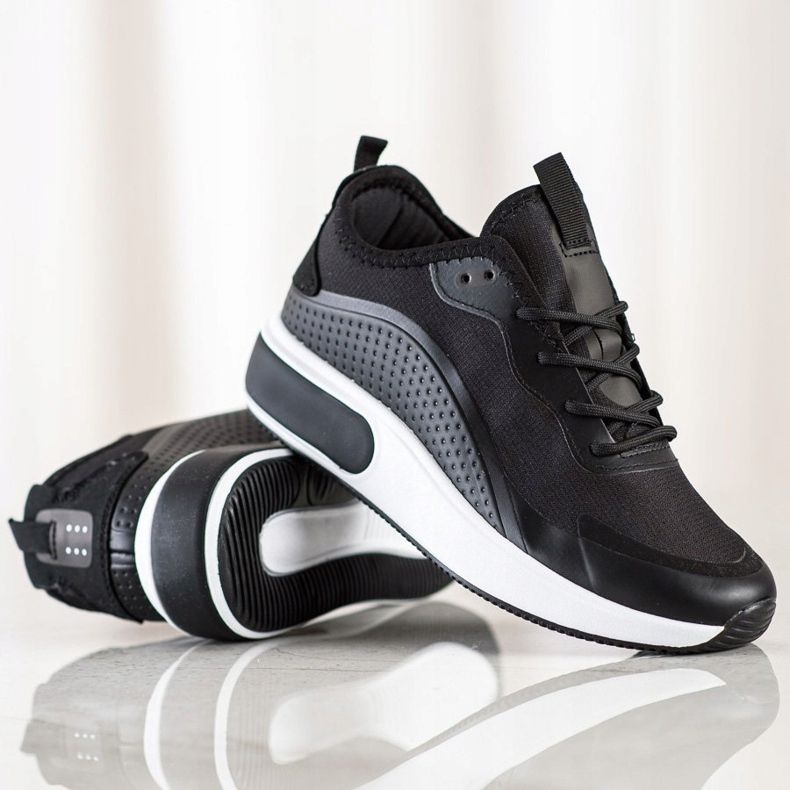 SHELOVET Sneakers sportive sulla piattaforma nero 1