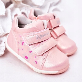 Apawwa Stringate Da Bambina Con Velcro Rosa Milo 1