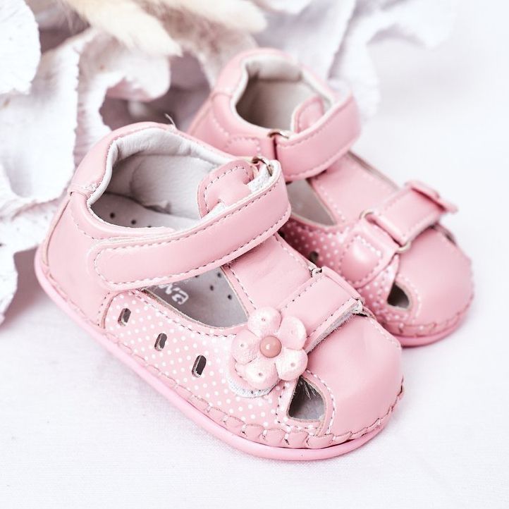 Apawwa Sandali per bambini con fiori rosa in velcro 2