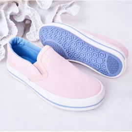 Sneakers da bambino Big Star HH374009 rosa slip-on 1