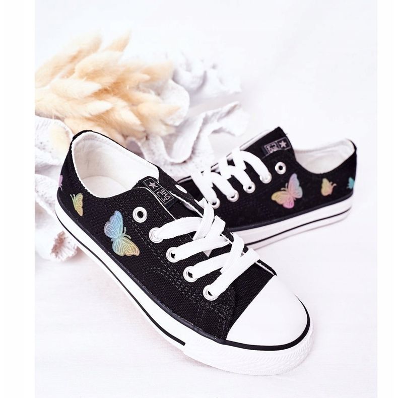 EVE Sneakers Bambini Nere Fairytales Con Farfalle nero 1