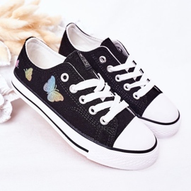 EVE Sneakers Bambini Nere Fairytales Con Farfalle nero 2