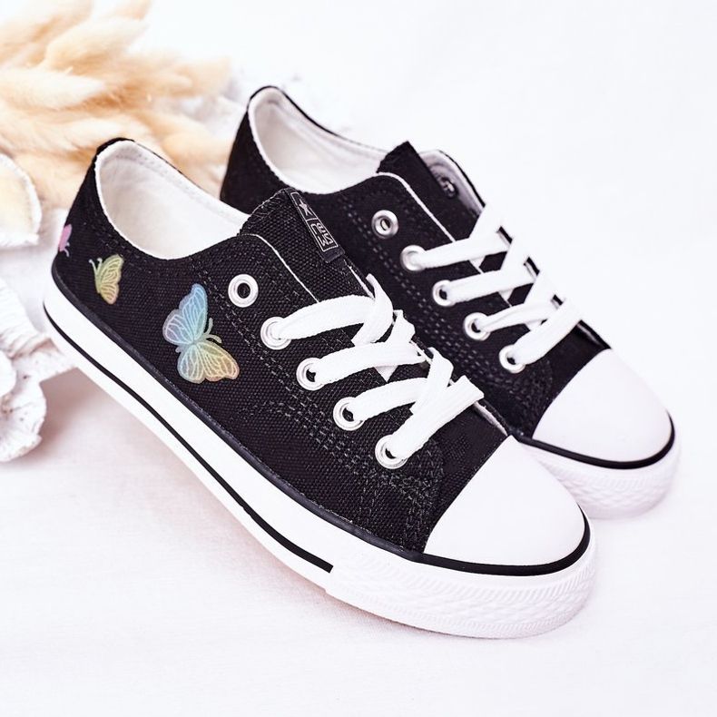 EVE Sneakers Bambini Nere Fairytales Con Farfalle nero 2