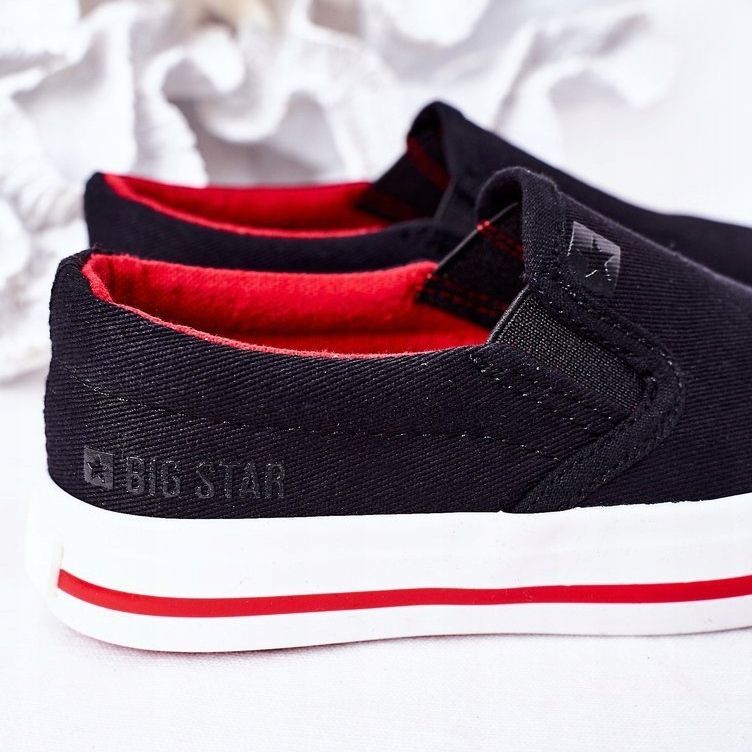 Sneakers Slip-On Big Star per bambini HH374013 Nere Slip-On nero 2