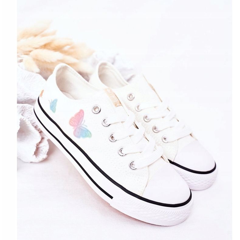 EVE Sneakers Bambini Con Farfalle White Fairytales bianco 2