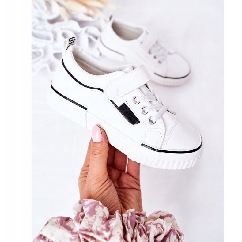 Sneakers Bambini Con Velcro Big Star HH374028 Bianco 2