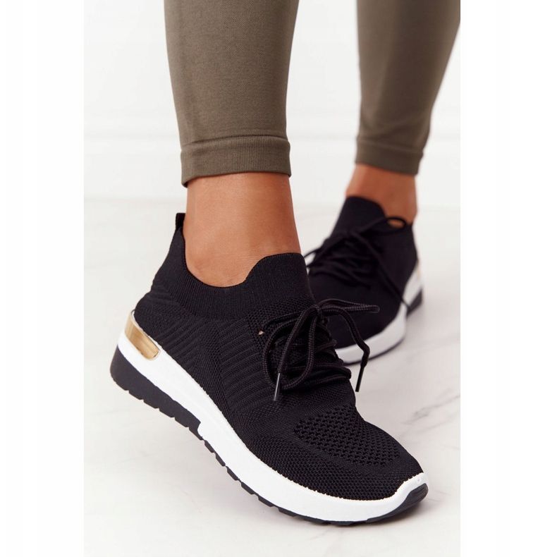 PG1 Scarpe Sportive Sneakers Sulla Zeppa Nera Adeyla bianca nero 1