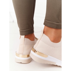 PG1 Scarpe Sportive Sneakers Beige Adeyla Zeppa 1