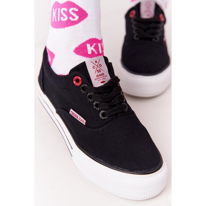 Cross Jeans Sneakers da donna sulla piattaforma Jeans Cross FF2R4002C Czarme nero 1