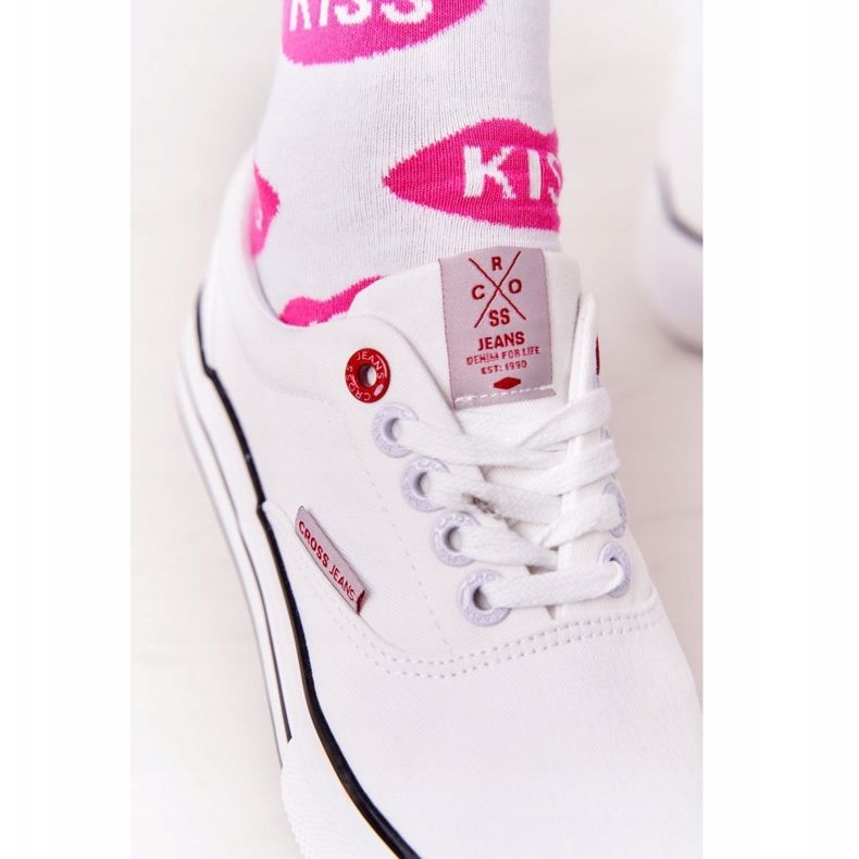 Sneakers da donna sulla piattaforma Cross Jeans FF2R4001C Bianco 2