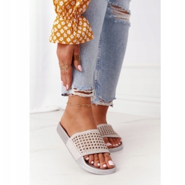EVE Pantofole in gomma con paillettes Tonya grigie grigio 2