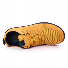 Scarpe sportive da uomo GOE HH1N4029 Sneakers gialle giallo 1