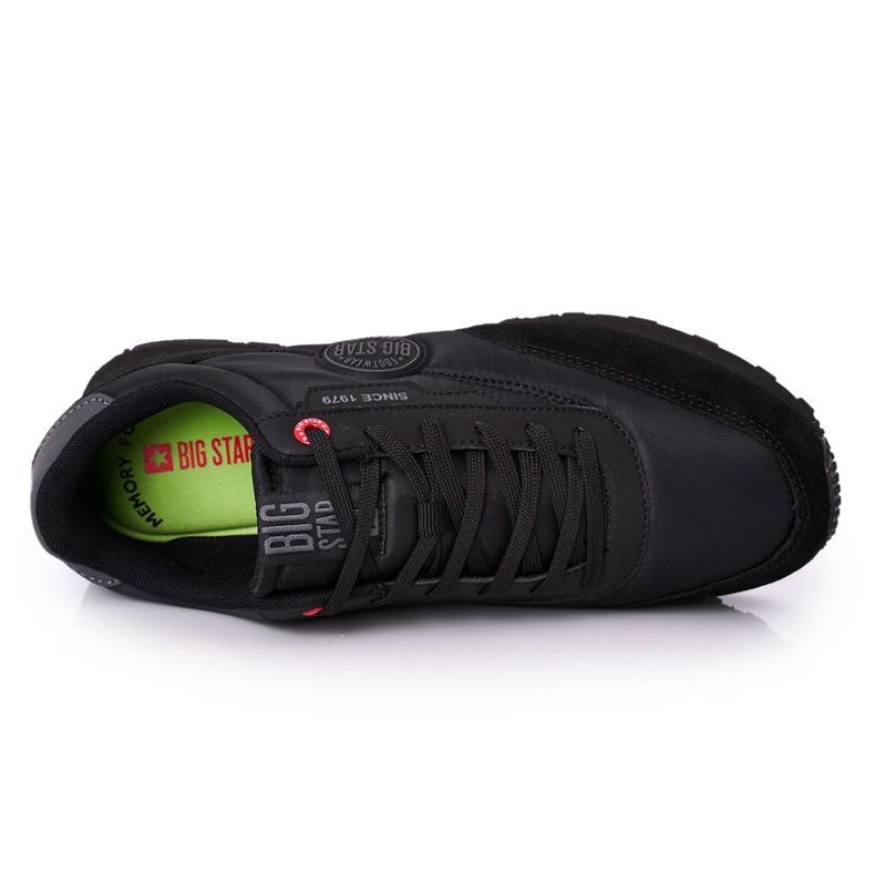 Scarpe sportive da uomo Memory Foam Big Star HH174250 Nero 1