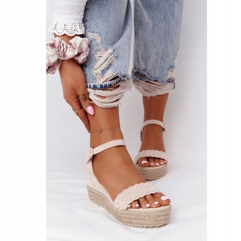 PS1 Sandali con zeppa Baleari beige 1