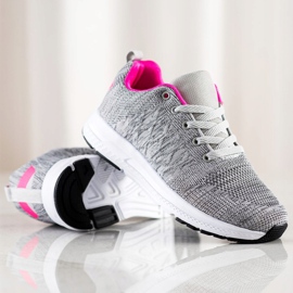 SHELOVET Sneakers leggere con lacci grigio 1