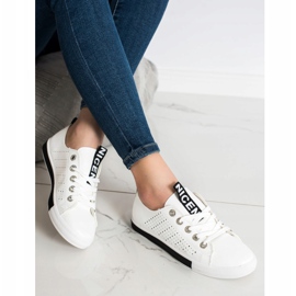 Bella Paris Sneakers Con Ecopelle bianco 1