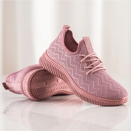 SHELOVET Scarpe sportive traforate rosa 1