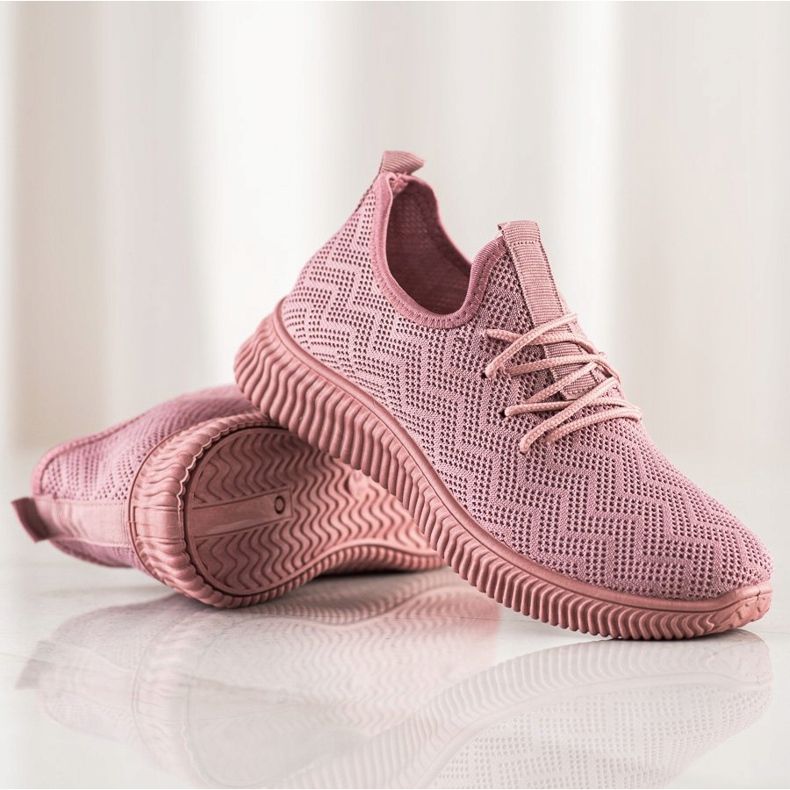 SHELOVET Scarpe sportive traforate rosa 1
