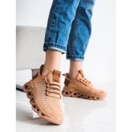 SHELOVET Scarpe da ginnastica marroni alla moda marrone 2