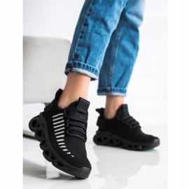 SHELOVET Scarpe da ginnastica nere alla moda nero 2