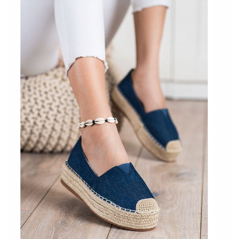 SHELOVET Espadrillas alla moda blu 1