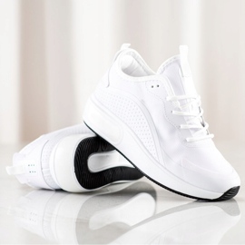 SHELOVET Sneakers sportive sulla piattaforma bianco 1