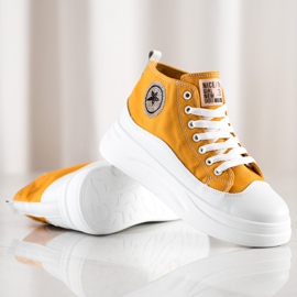 SHELOVET Sneakers Alte Gialle giallo 1