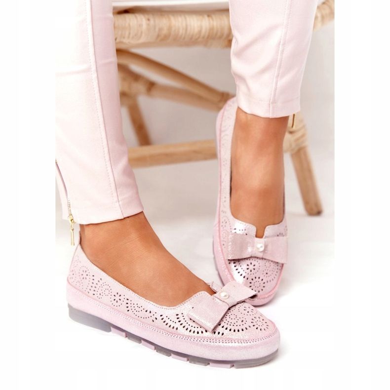 Rio Flore Ballerine Eco-Friendly in Pelle Rosa 4