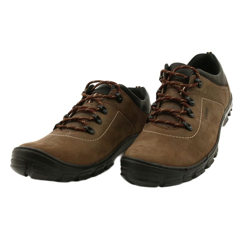 Kampol Scarpe da trekking da uomo 36 oliva marrone multicolore 3