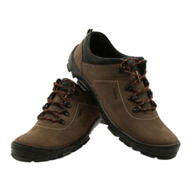 Kampol Scarpe da trekking da uomo 36 oliva marrone multicolore 5