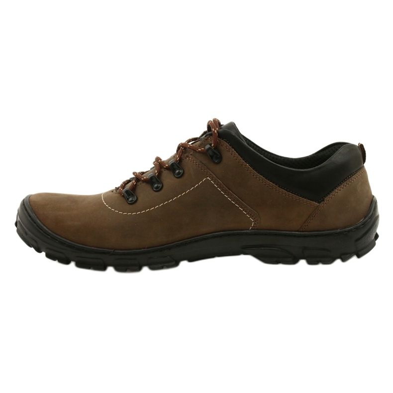 Kampol Scarpe da trekking da uomo 36 oliva marrone multicolore 2