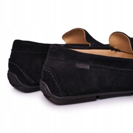 Mocassini casual in pelle scamosciata GOE HH1N4080 Nero 1
