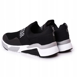 Scarpe sportive da uomo Slip-On Memory Foam Big Star HH174148 Nero bianca 1