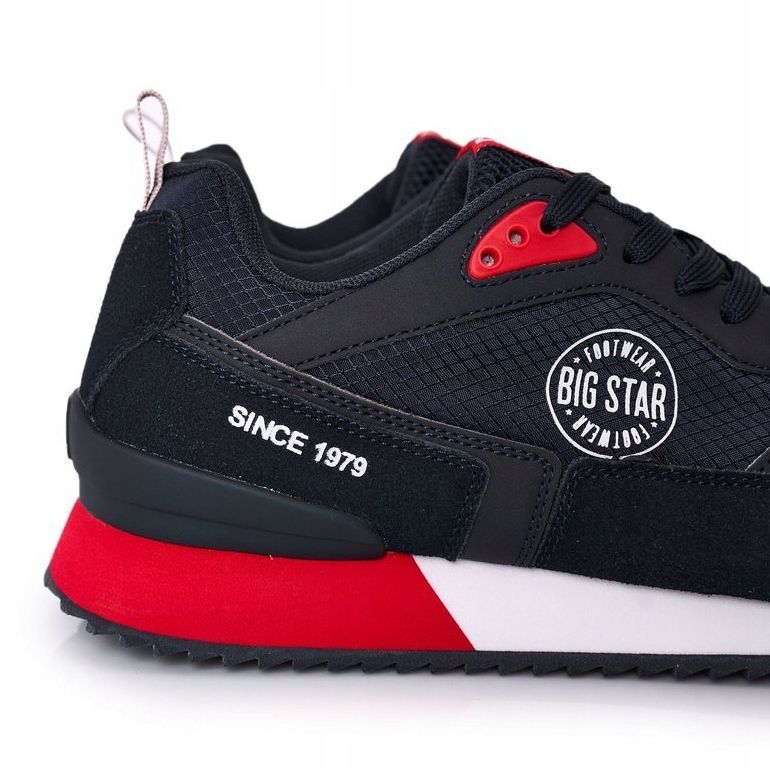 Scarpe sportive da uomo Memory Foam Big Star HH174240 Blu navy 1