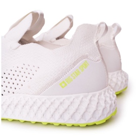 Scarpe Sportive Uomo Memory Foam Big Star FF174235 Bianco-Lime bianca verde 1
