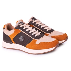 NEWS Scarpe sportive da uomo Sneakers Giallo-Marrone Harold multicolore 1