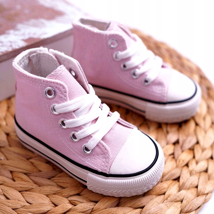 FRROCK Scarpe da ginnastica classiche da bambino Filemon rosa alte ['rosa'] 2