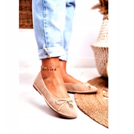 Ballerine da donna Lu Boo Suede Beige 1