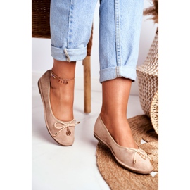 Ballerine da donna Lu Boo Suede Beige 2