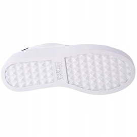 Tommy Hilfiger Iconic Leather Flatform scarpe in EN0EN01113-YBR bianco blu navy 3