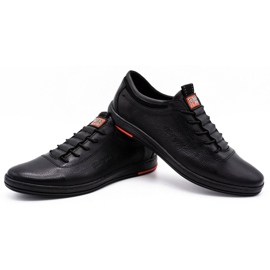 Polbut Scarpe da uomo casual nere in pelle K23 nero 4