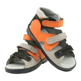 Mazurek Sandali in pelle High Preventive Boys 291 Grey Orange arancia 3