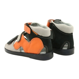 Mazurek Sandali in pelle High Preventive Boys 291 Grey Orange arancia 2