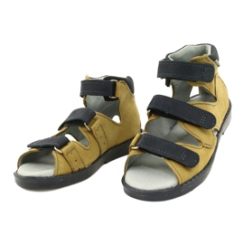 Mazurek Sandali in pelle alta preventiva 291 arancione grigio 1