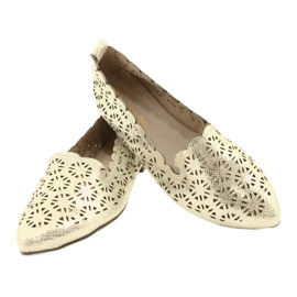 Ballerine traforate dorate Filippo DP2039 GO beige d'oro 3