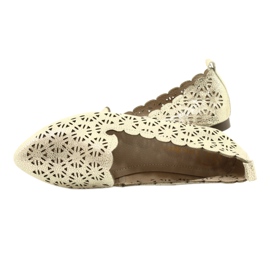 Ballerine traforate dorate Filippo DP2039 GO beige d'oro 4