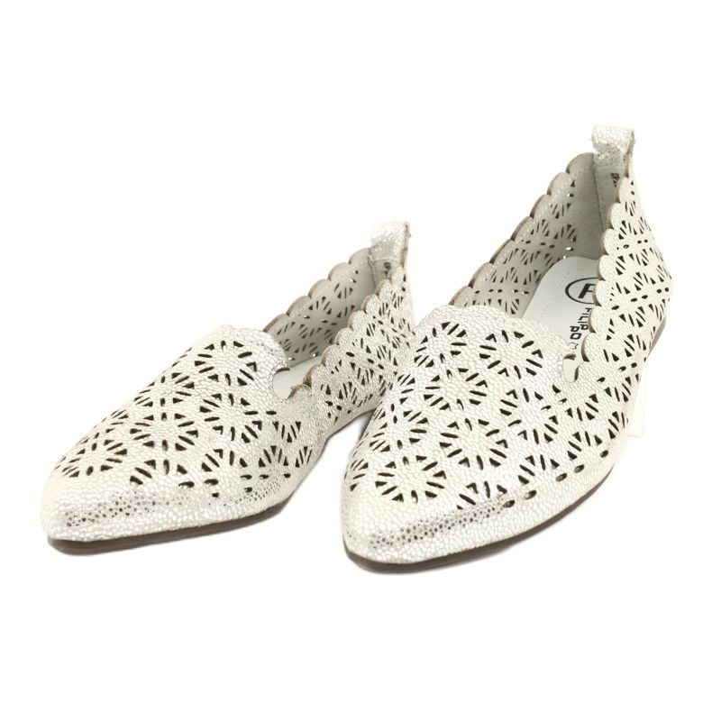 Ballerine traforate argento Filippo DP2039 SI grigio 1