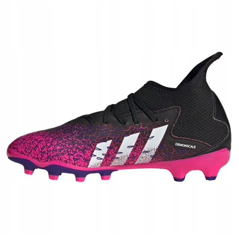 Scarpe da calcio Adidas Predator Freak.3 Mg Jr FW7532 nero, nero, rosa nero 1