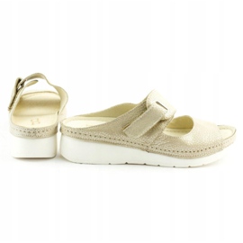 Dolce Pietro Patte in velcro 2211 beige argento 4
