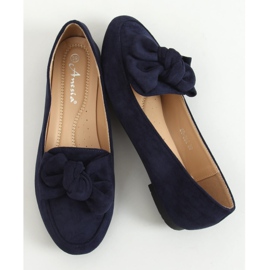 Mocassini con fiocco blu navy 88-382 Navy 1
